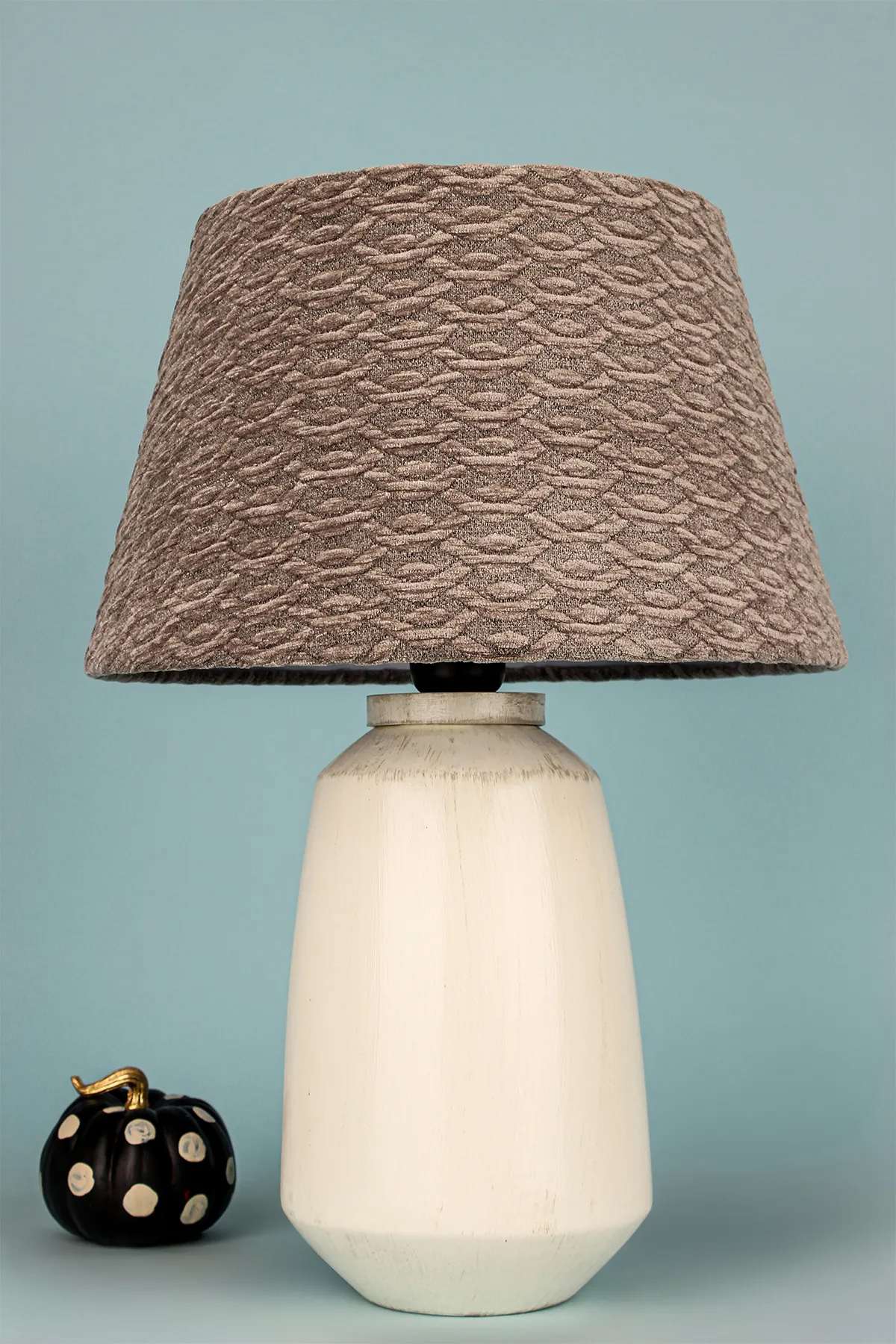 Stolna lampa 326, smeđa, krem