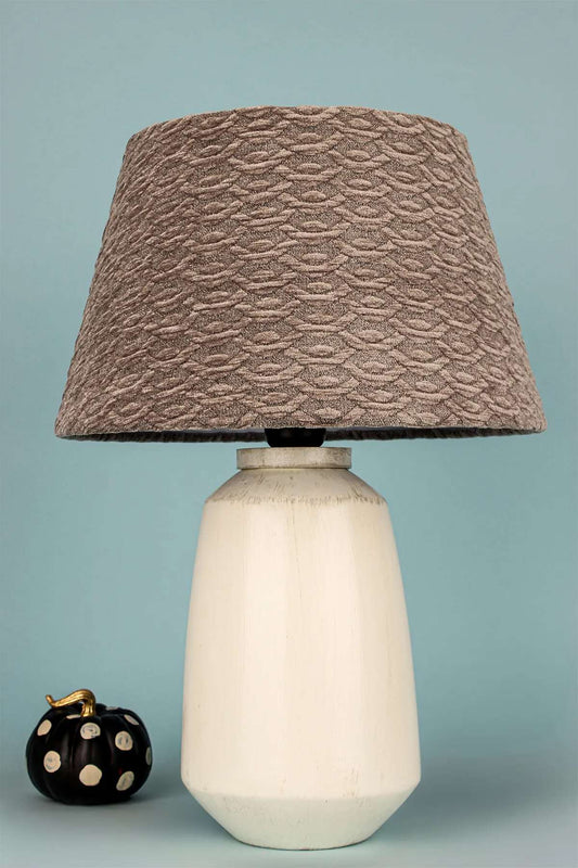 Stolna lampa 326, smeđa, krem