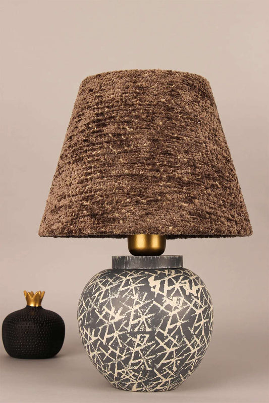 Stolna Lampa 333, Smeđa, Siva