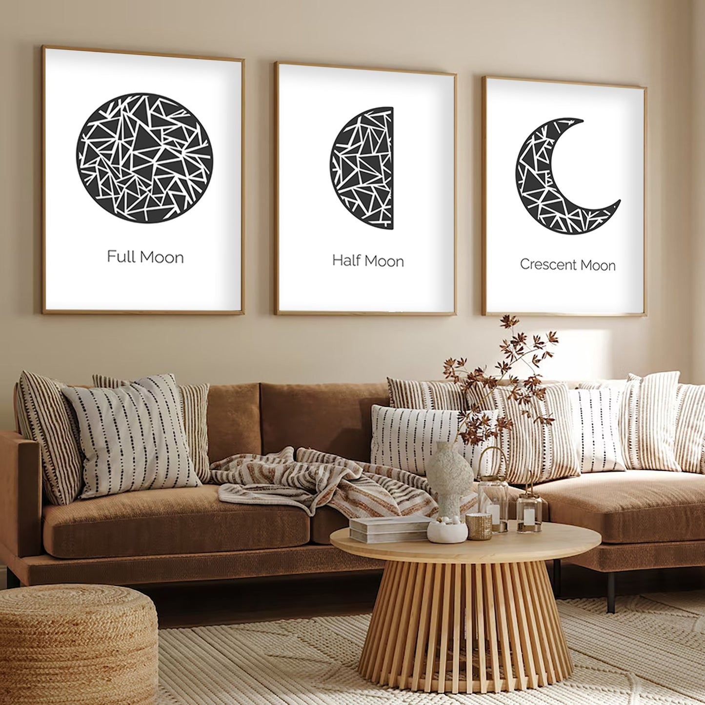 Ukrasna uokvirena MDF slika (3 komada) Huhu225 - 30 x 40