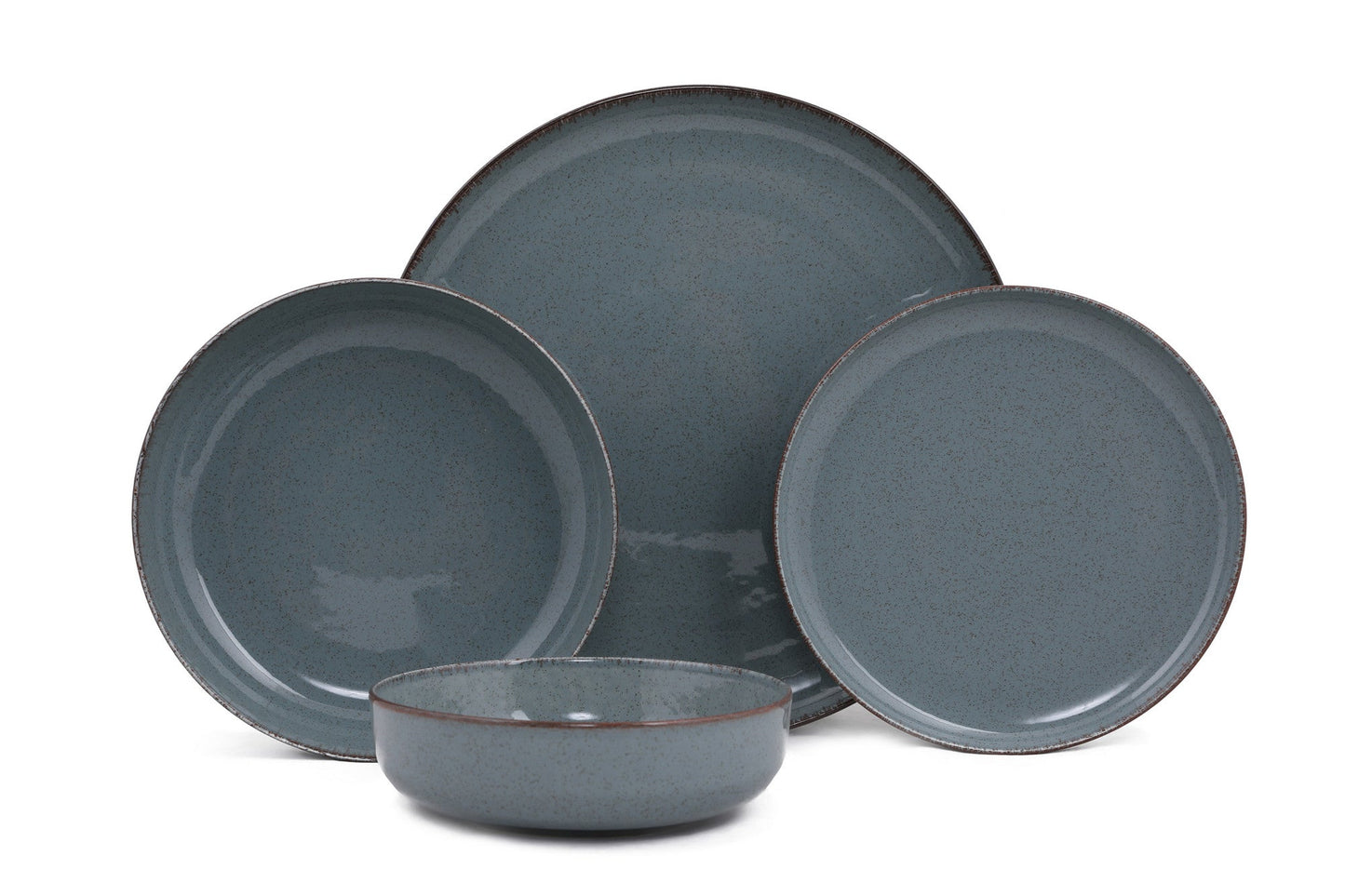 Porculanski set tanjura 24 dijelni DINER BLUE, MOD24Y2730P01