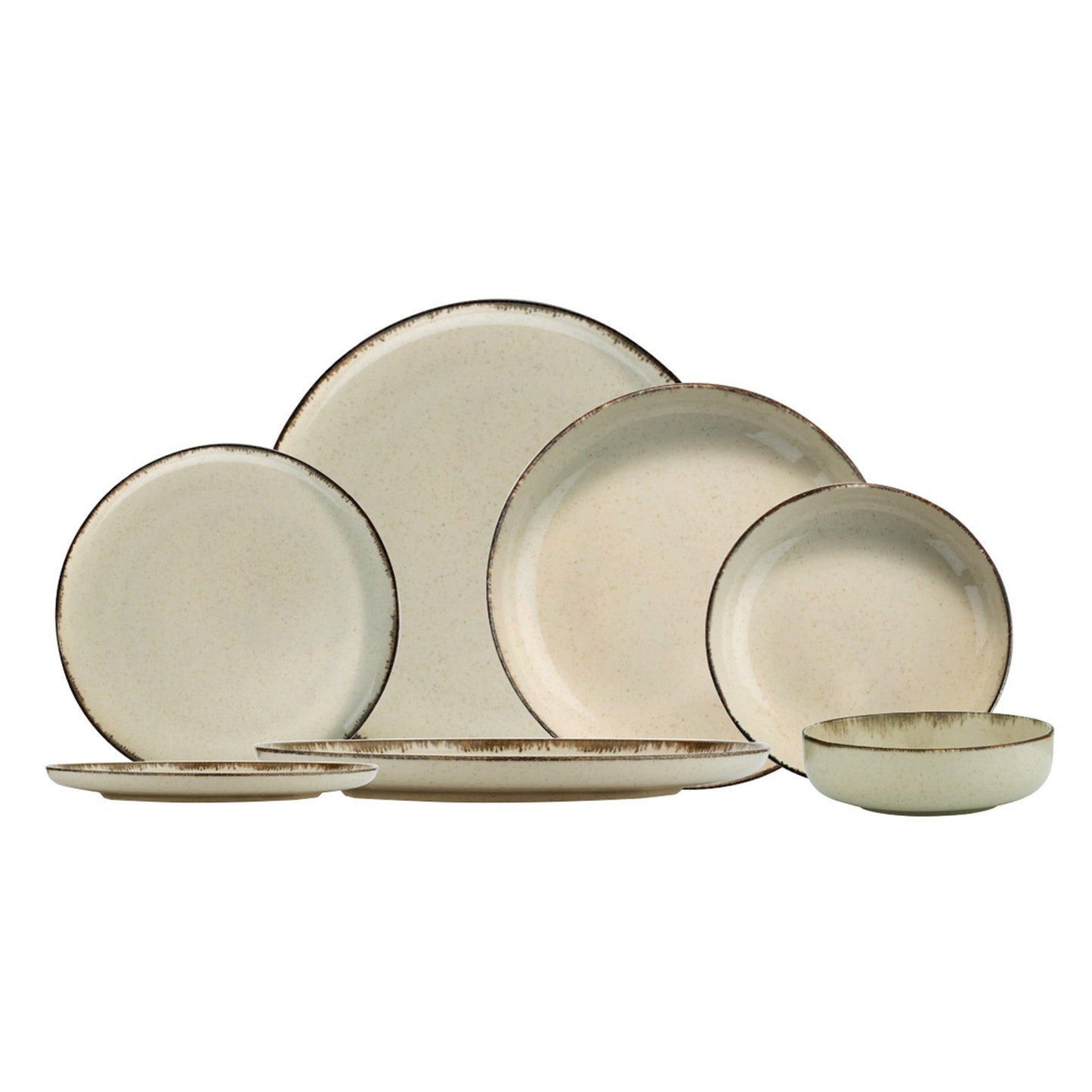 Porculanski set tanjura 24 dijelni DINER CREAM, MOD24Y2730P02