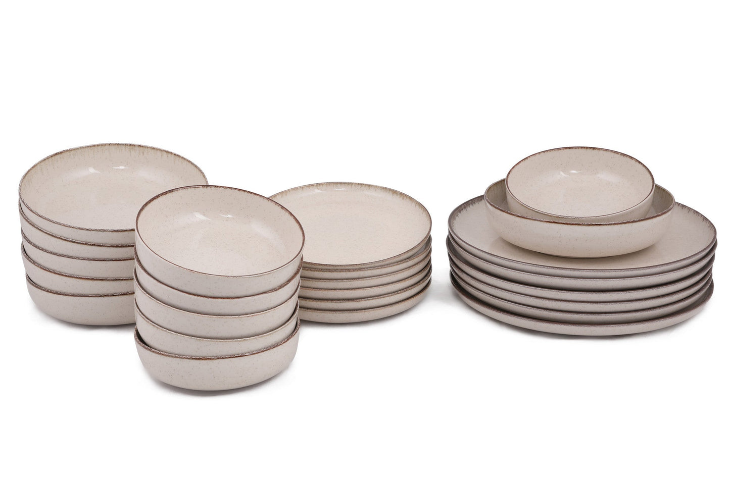 Porculanski set tanjura 24 dijelni DINER CREAM, MOD24Y2730P02