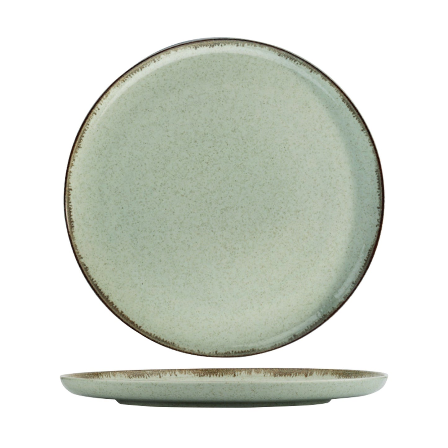 Porculanski set tanjura 24 dijelni DINER GREEN, MOD24Y2730P03