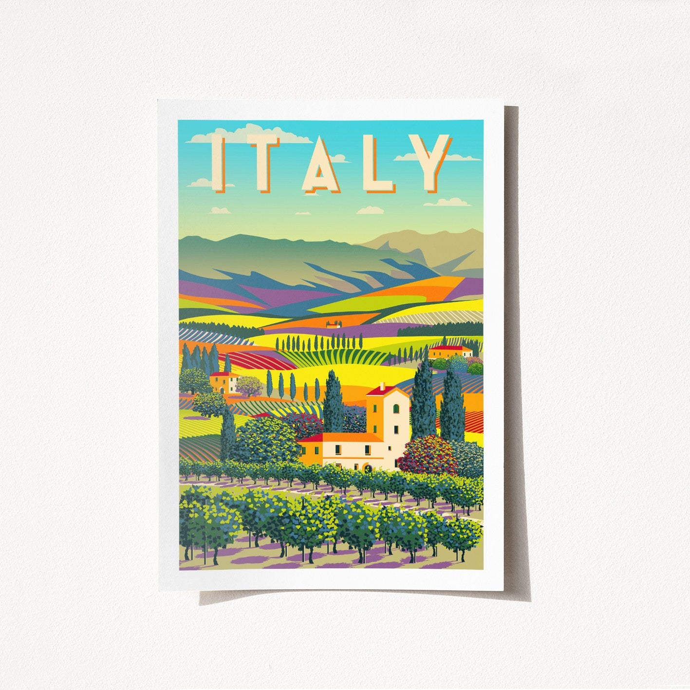 Poster A4, Italy - 1963