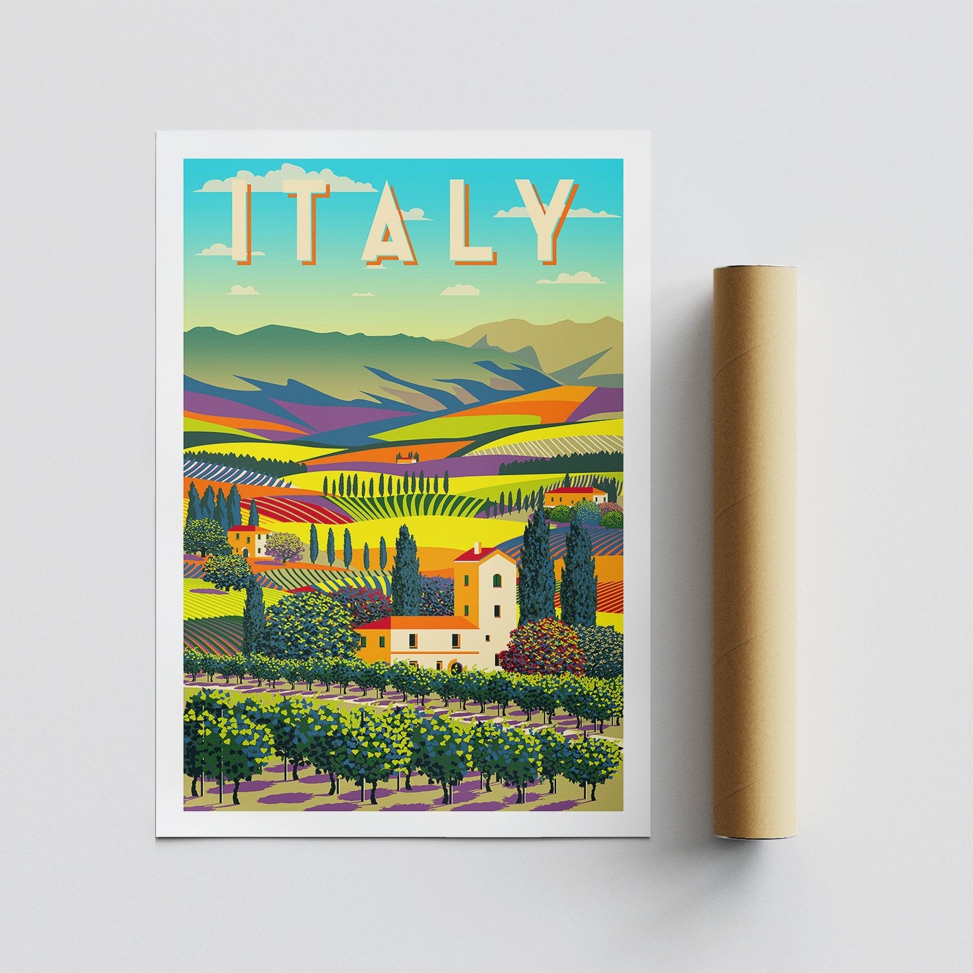 Poster A4, Italy - 1963