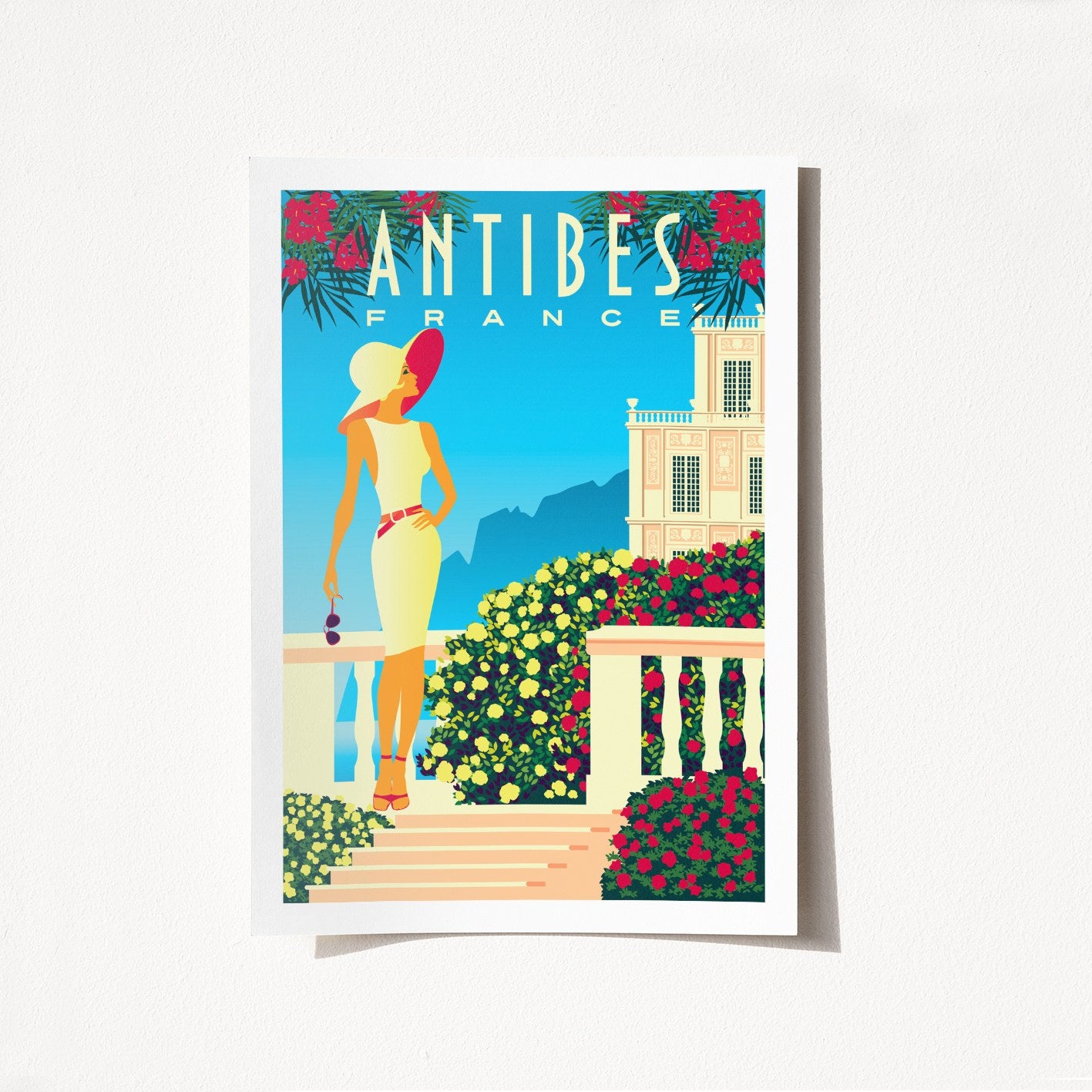 Poster A4, Antibes - 1977
