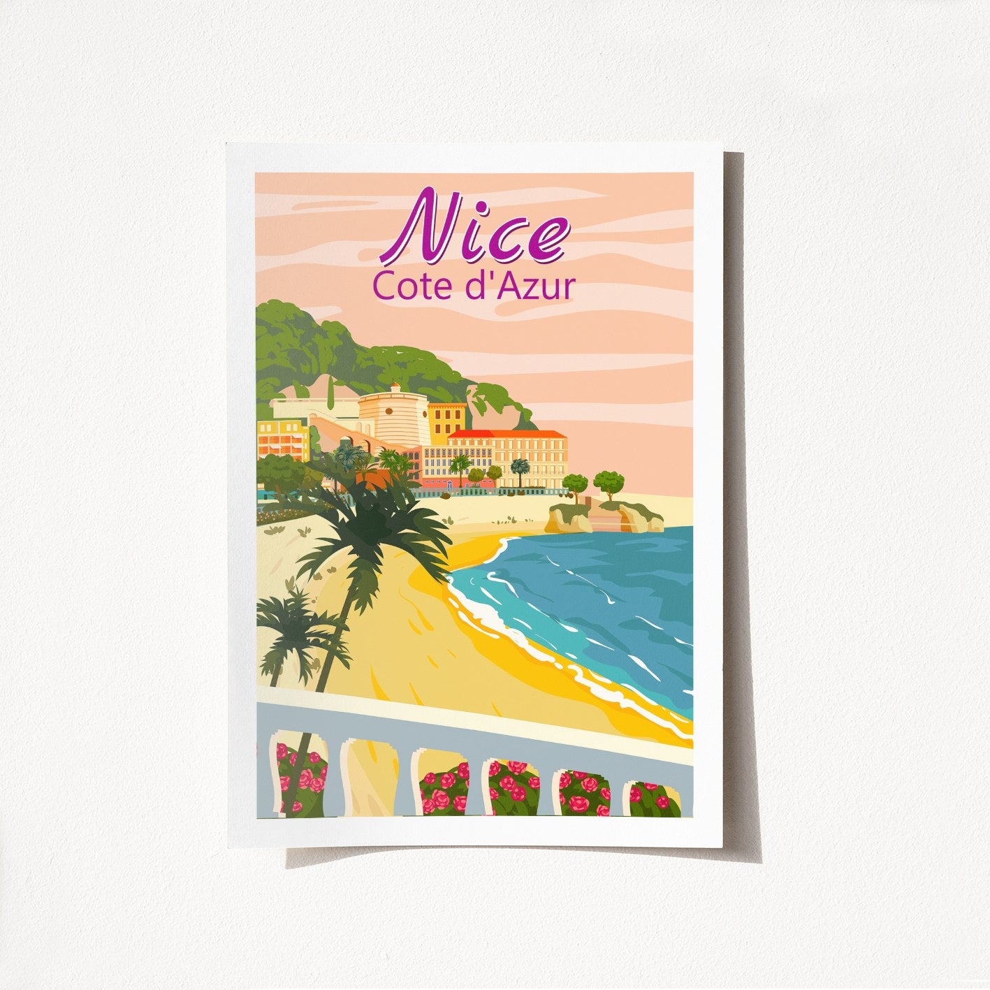 Poster A3, Nice Cote D'Azur - 1997