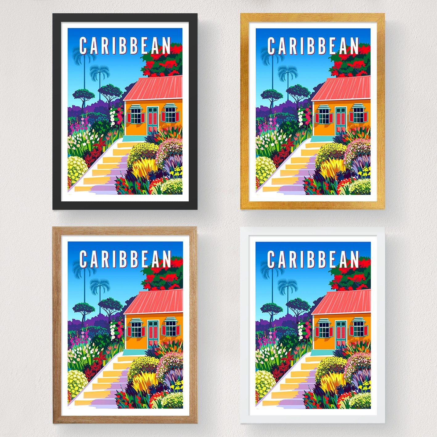 Poster A4, Caribbean - 1998