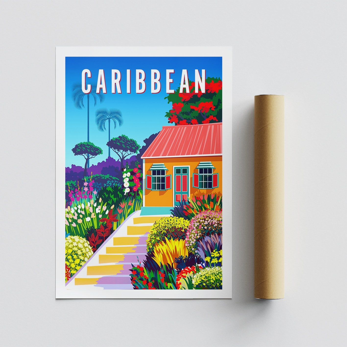 Poster A4, Caribbean - 1998