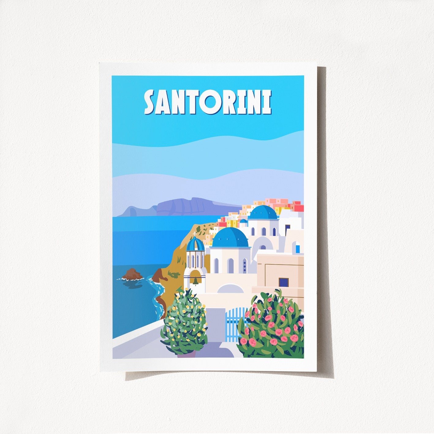 Poster A3, Santorini - 2007
