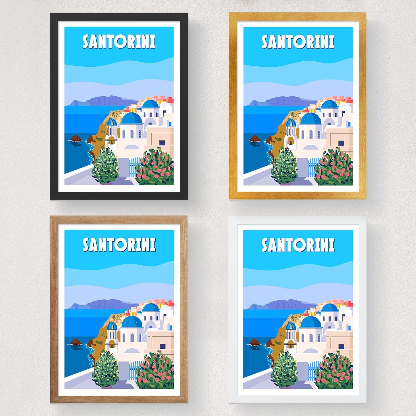 Poster A3, Santorini - 2007