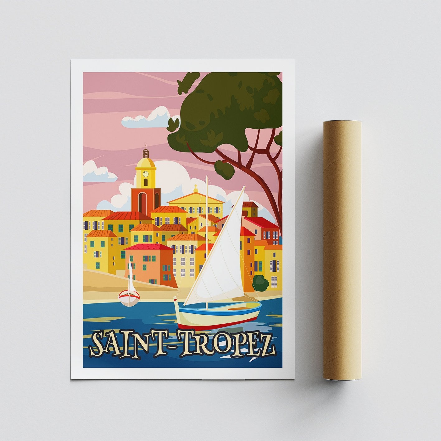 Poster A3, Saint Tropez - 2008