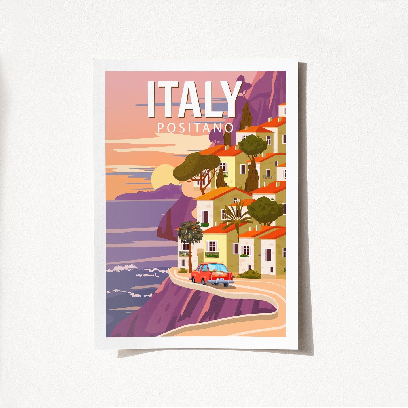 Poster A3, Italy Positano - 2013