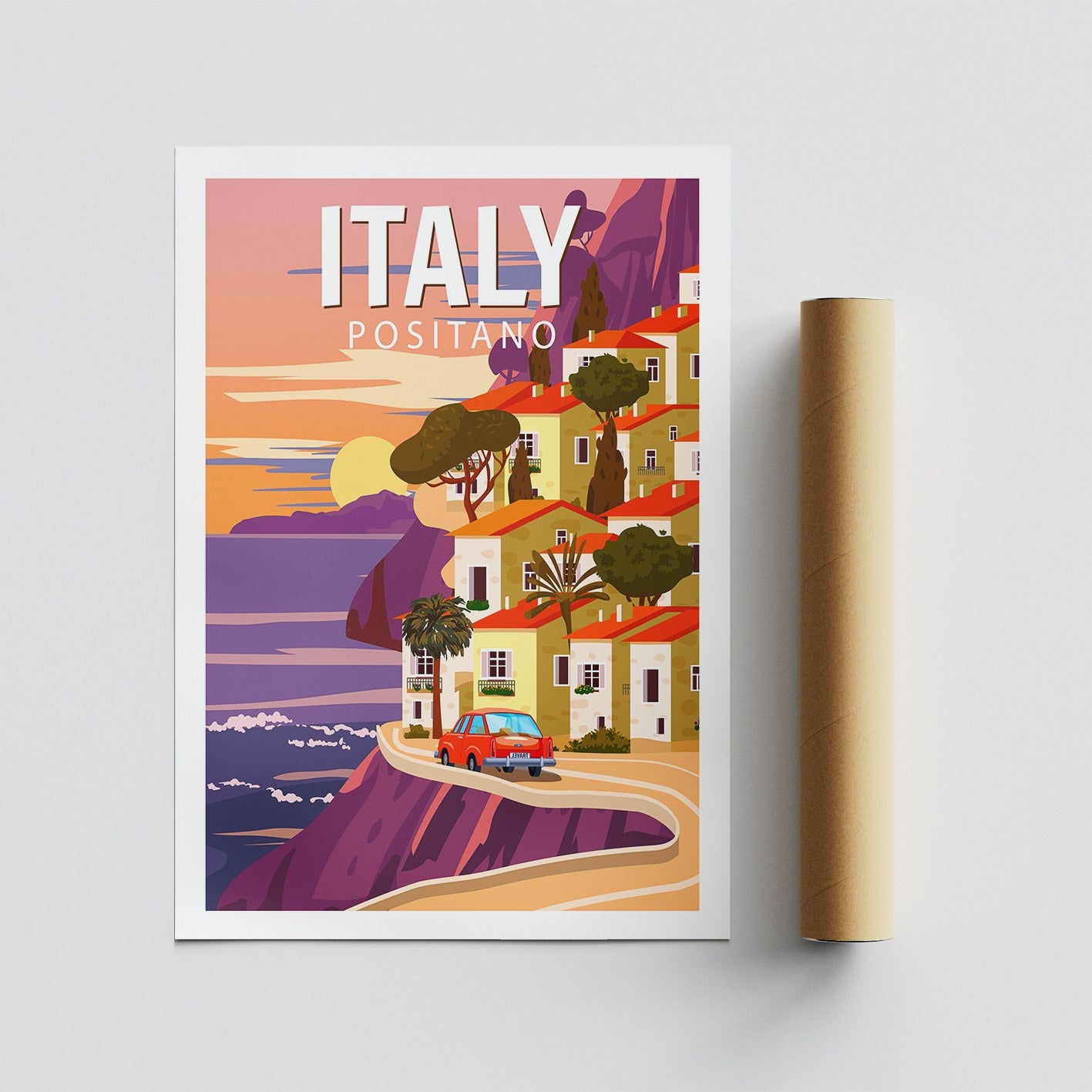 Poster A3, Italy Positano - 2013