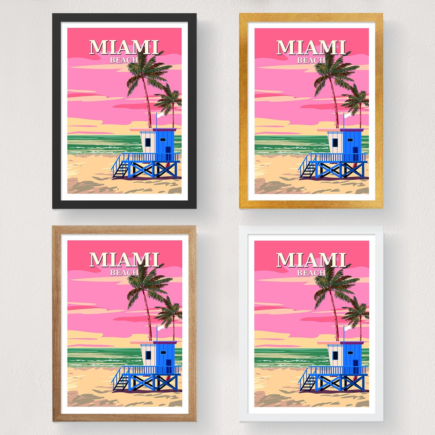 Poster A3, Miami - 2016