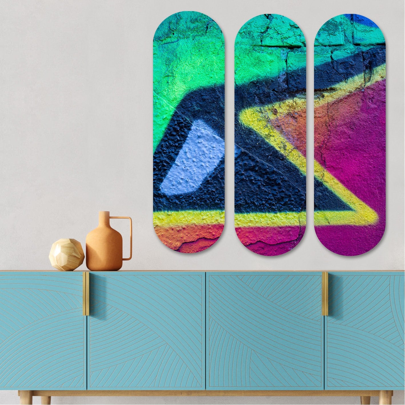 Ukrasna MDF slika (3 komada) CRYSTAL