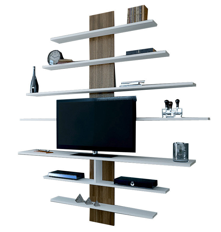 TV jedinica, Zebra - White, Walnut