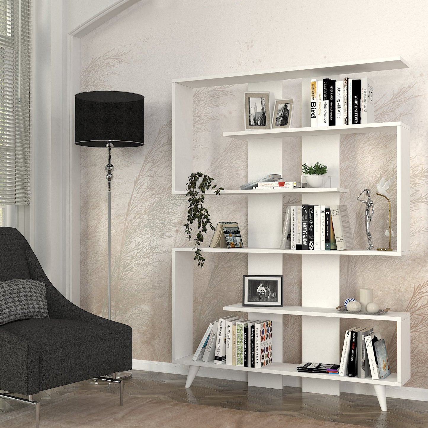 Polica RAIN bijela, Rain - White
