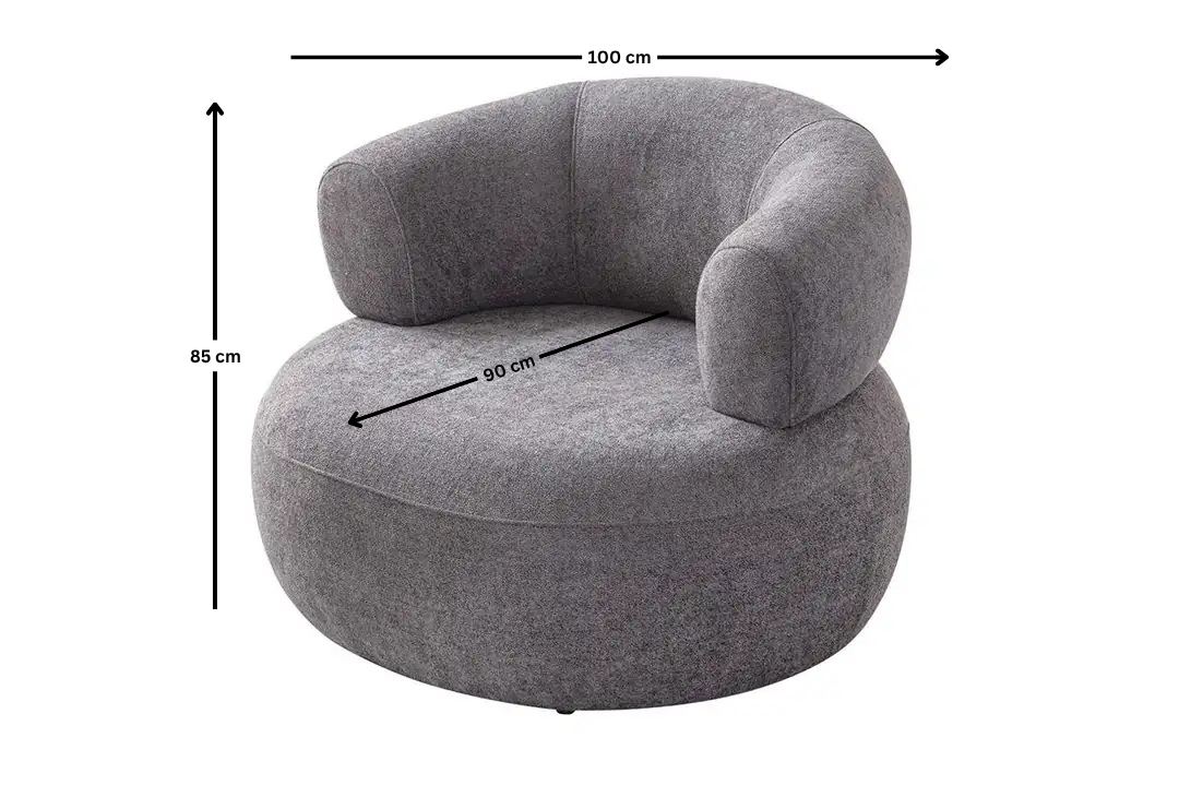 Armchair with armrest