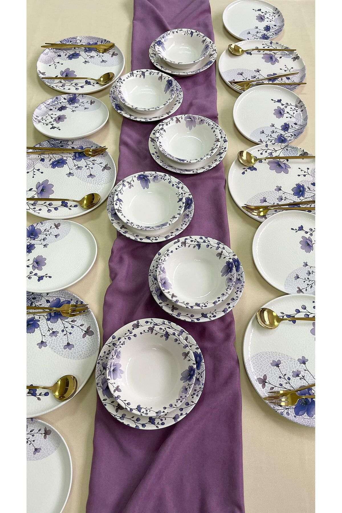 Set za večeru (24 komada) 100, Višebojno
