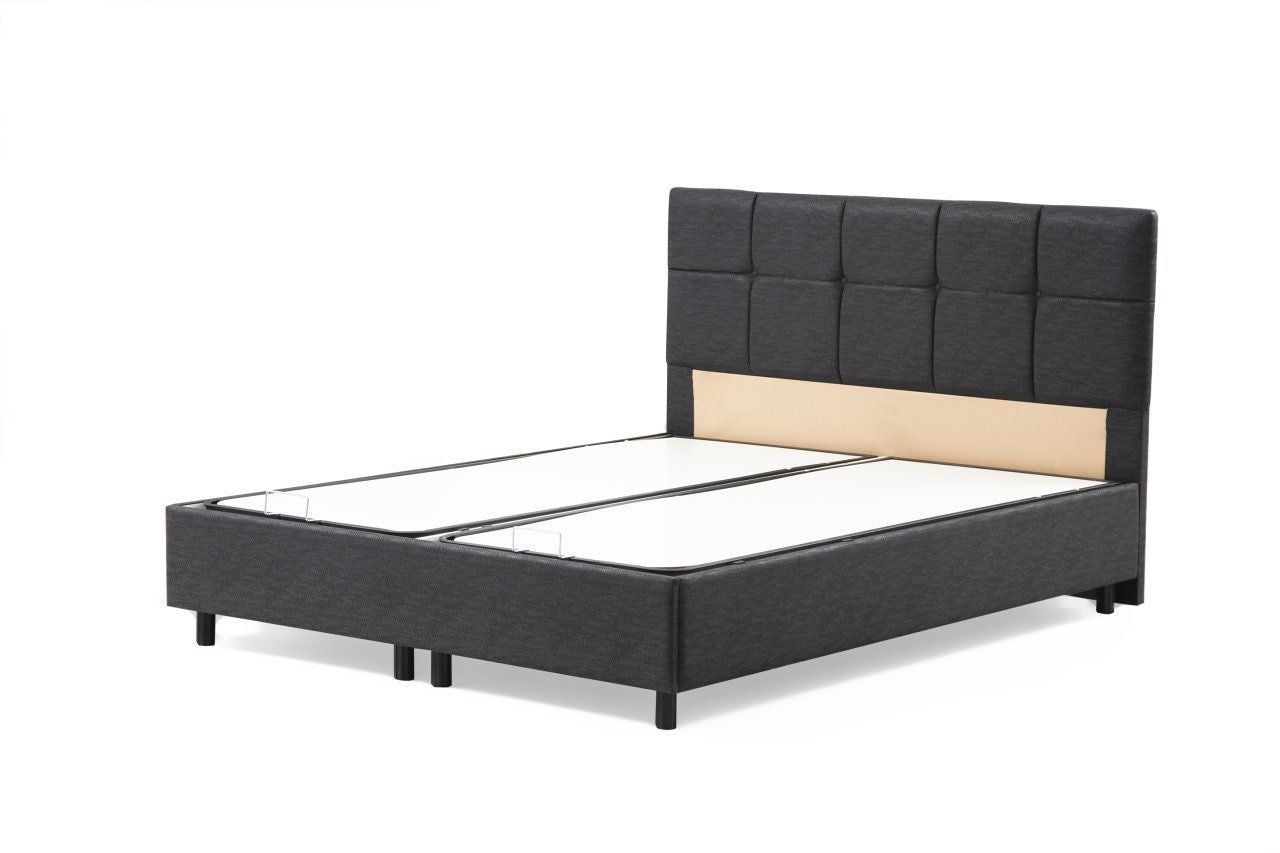 Jednostrani okvir kreveta i uzglavlje, Vitalia 120 x 200 - Anthracite