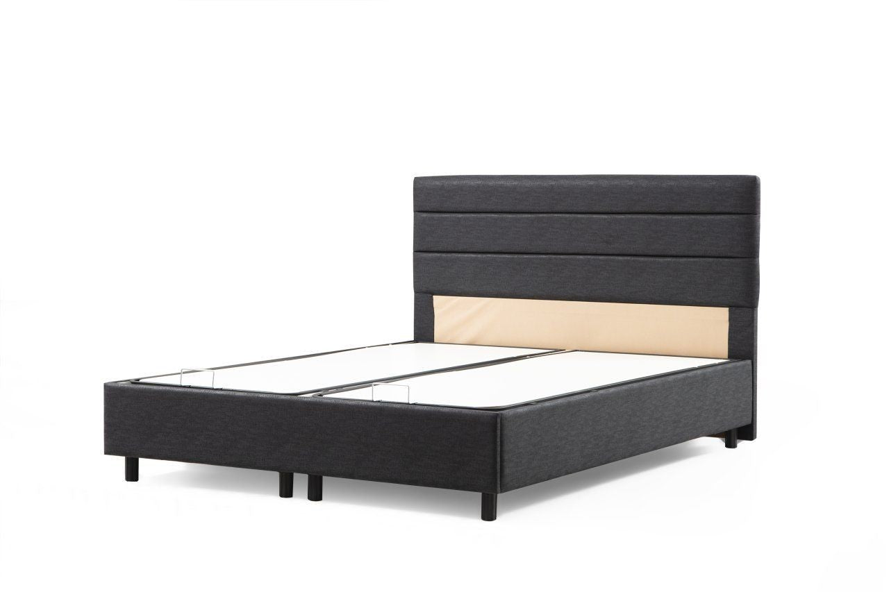 Jednostrani okvir kreveta i uzglavlje, Motya 120 x 200 - Anthracite