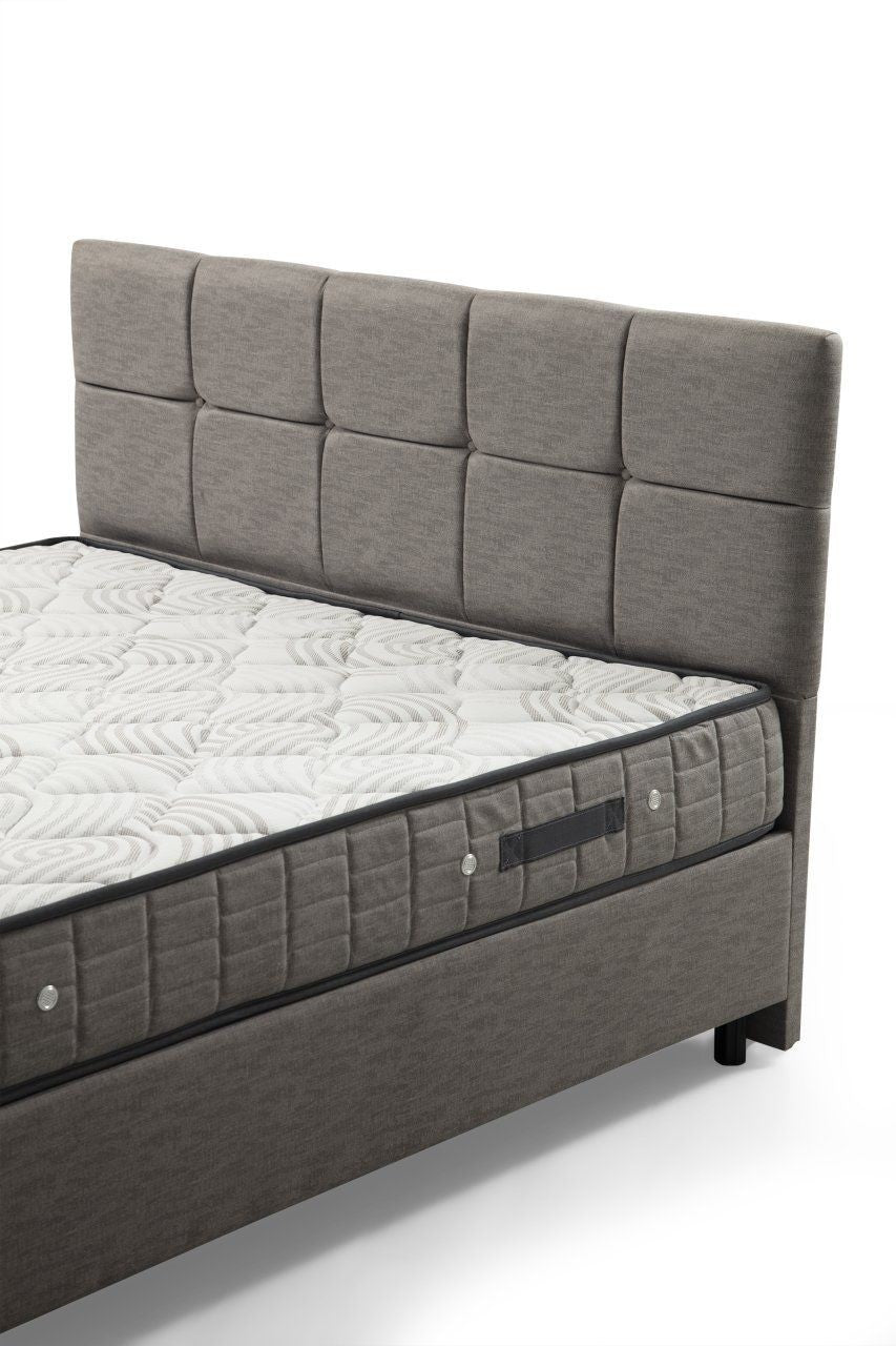 Dvostruki madrac, baza i uzglavlje, Vitalia Set 160 x 200 - Light Grey