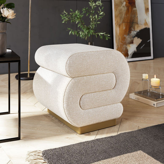 Pouffe Sally - Krem