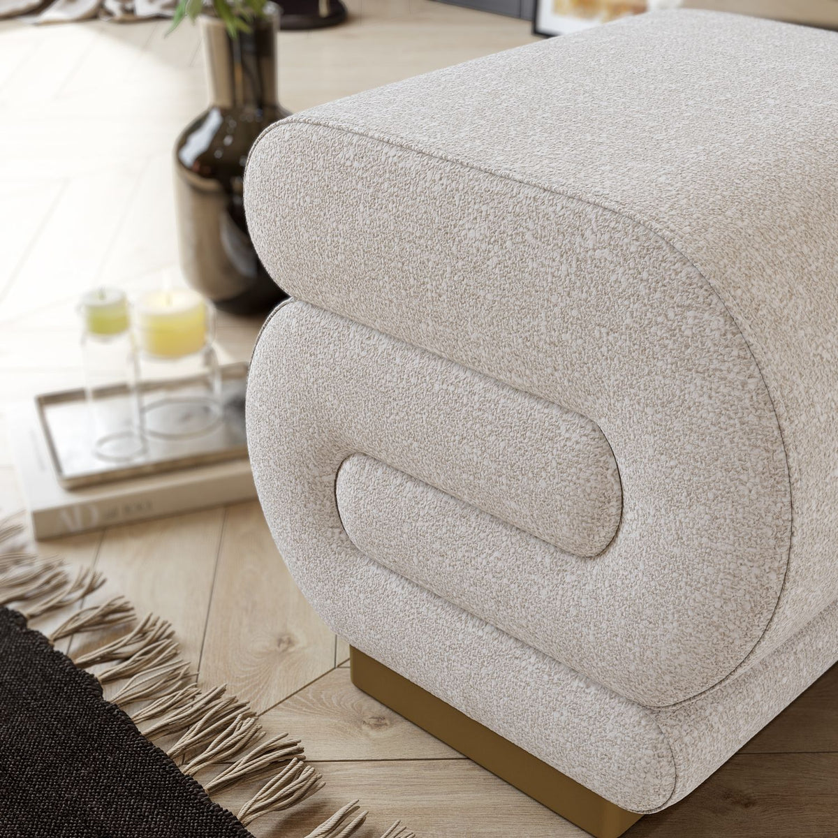Pouffe Sally - Krem