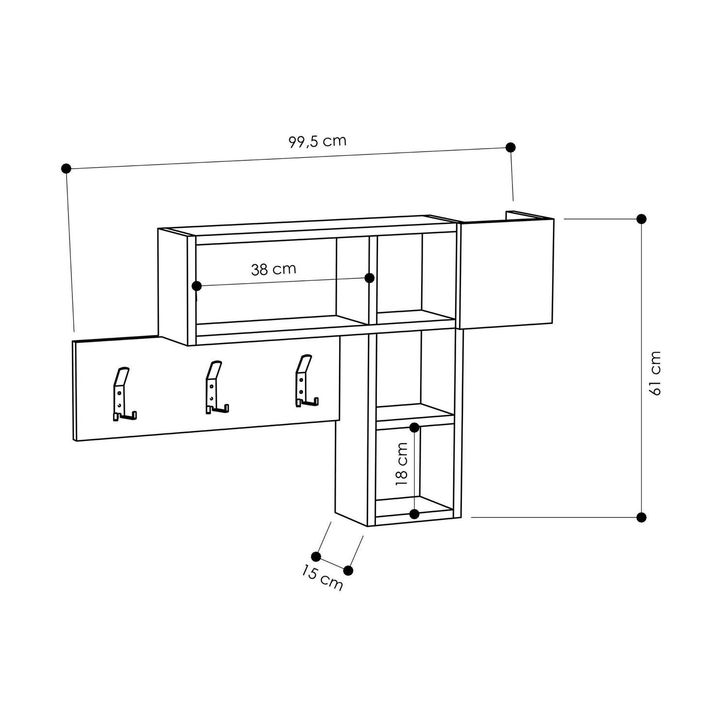 Vješalica, Bijela boja Udari, Game - Hitit, White