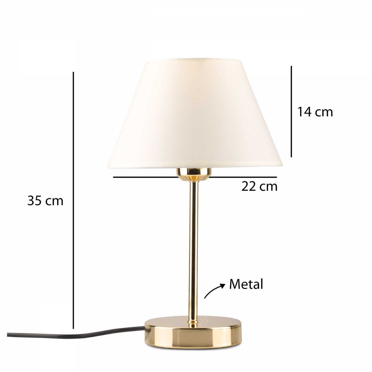 Stolna lampa 194, krem