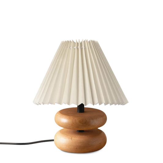 Stolna lampa 262, krem, hrast