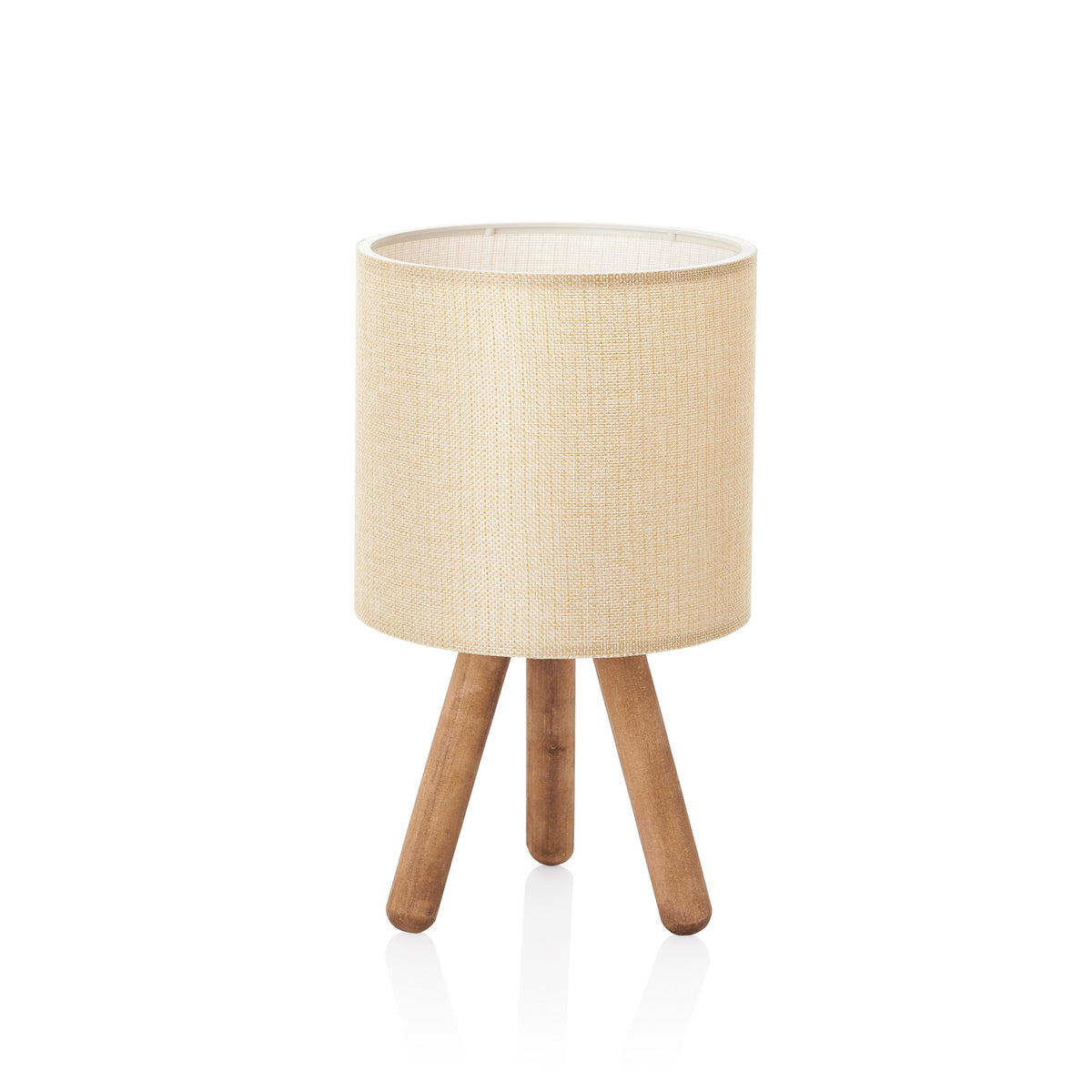 Stolna lampa BEGIE drvo- platno visina 32 cm, sjenilo 19 x 15 cm, duljina kabla 150 cm, E27 60W, AYD-2940
