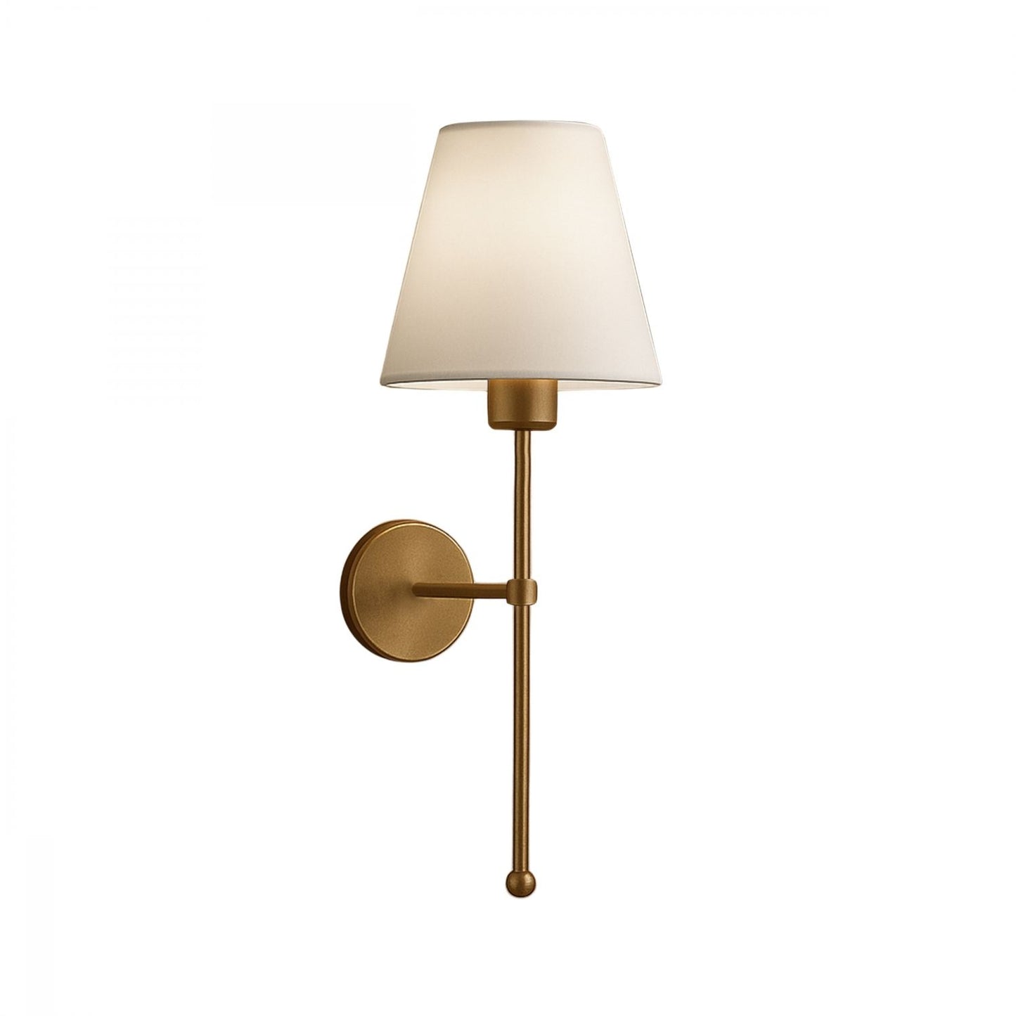 Zidna lampa 286, krem, zlatna