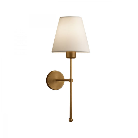 Zidna lampa 286, krem, zlatna