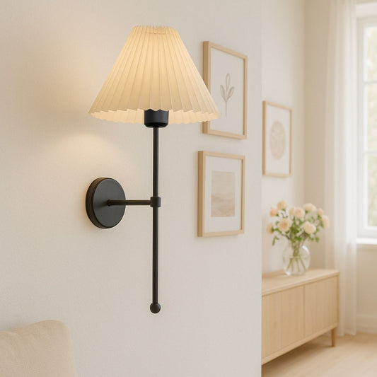 Zidna lampa 293, krem, crna