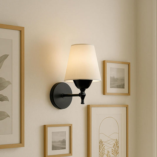 Zidna lampa 316, krem, crna