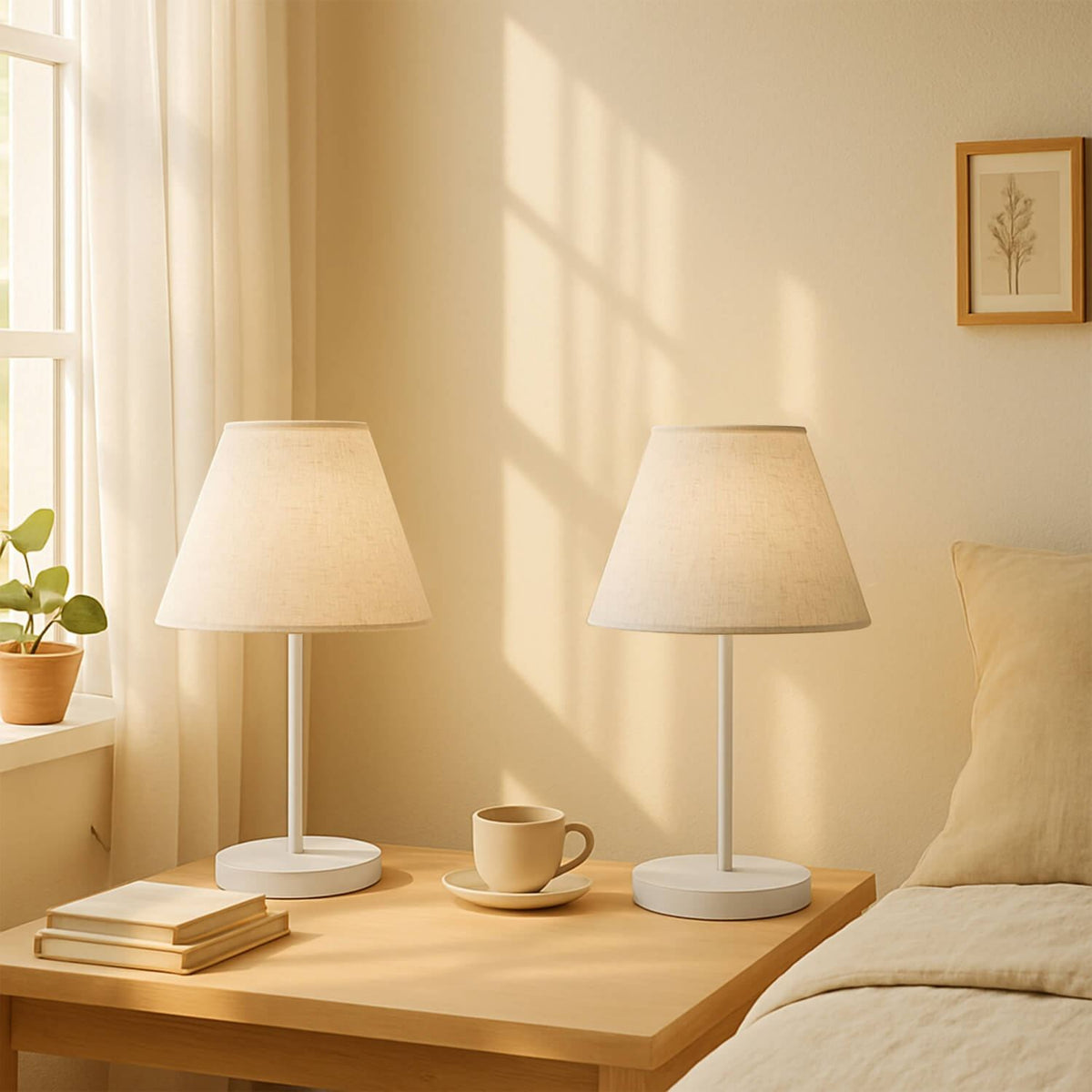Stolna lampa 743, krem