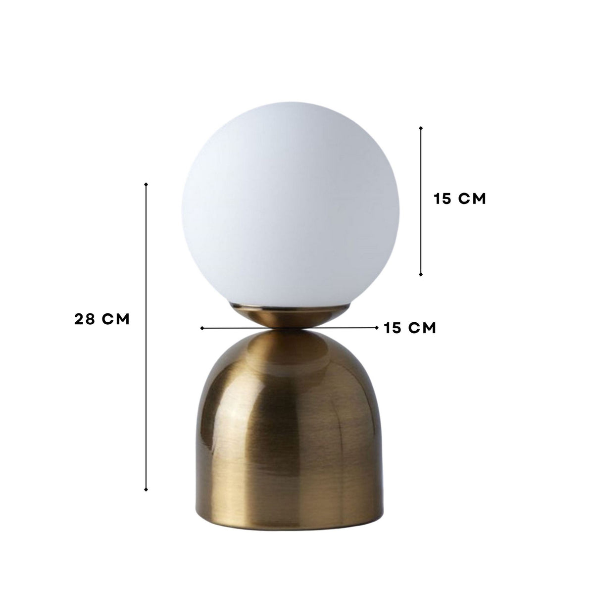 Stolna lampa 781, bijela, antikna