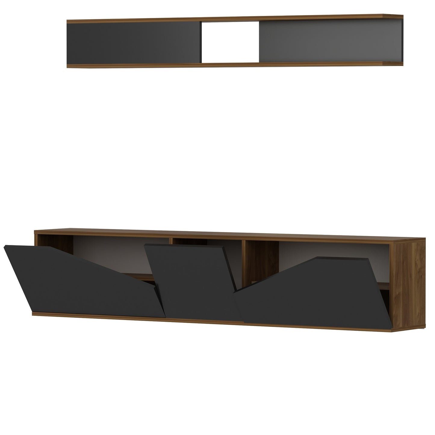 TV jedinica, Taç - Walnut, Black