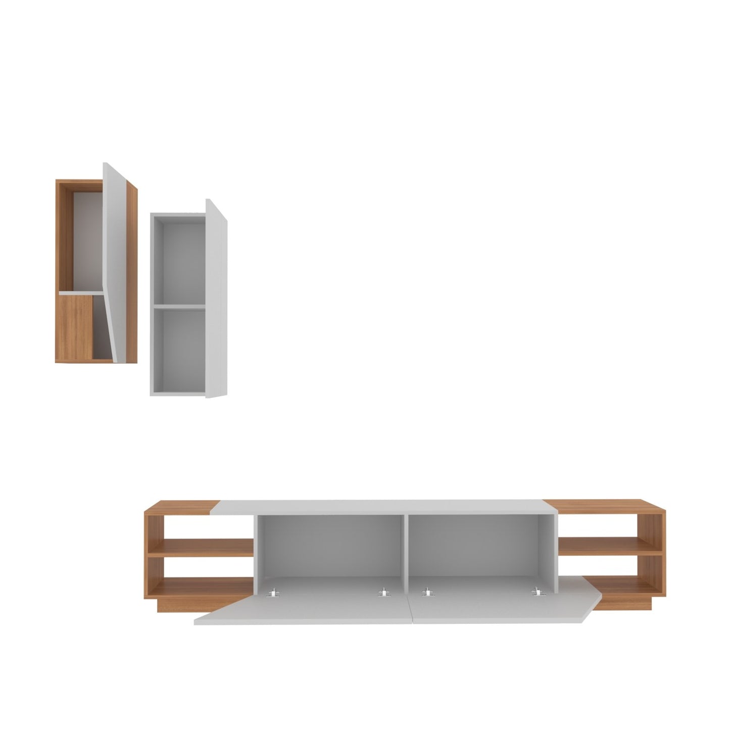 TV jedinica, Zebra - White, Teak