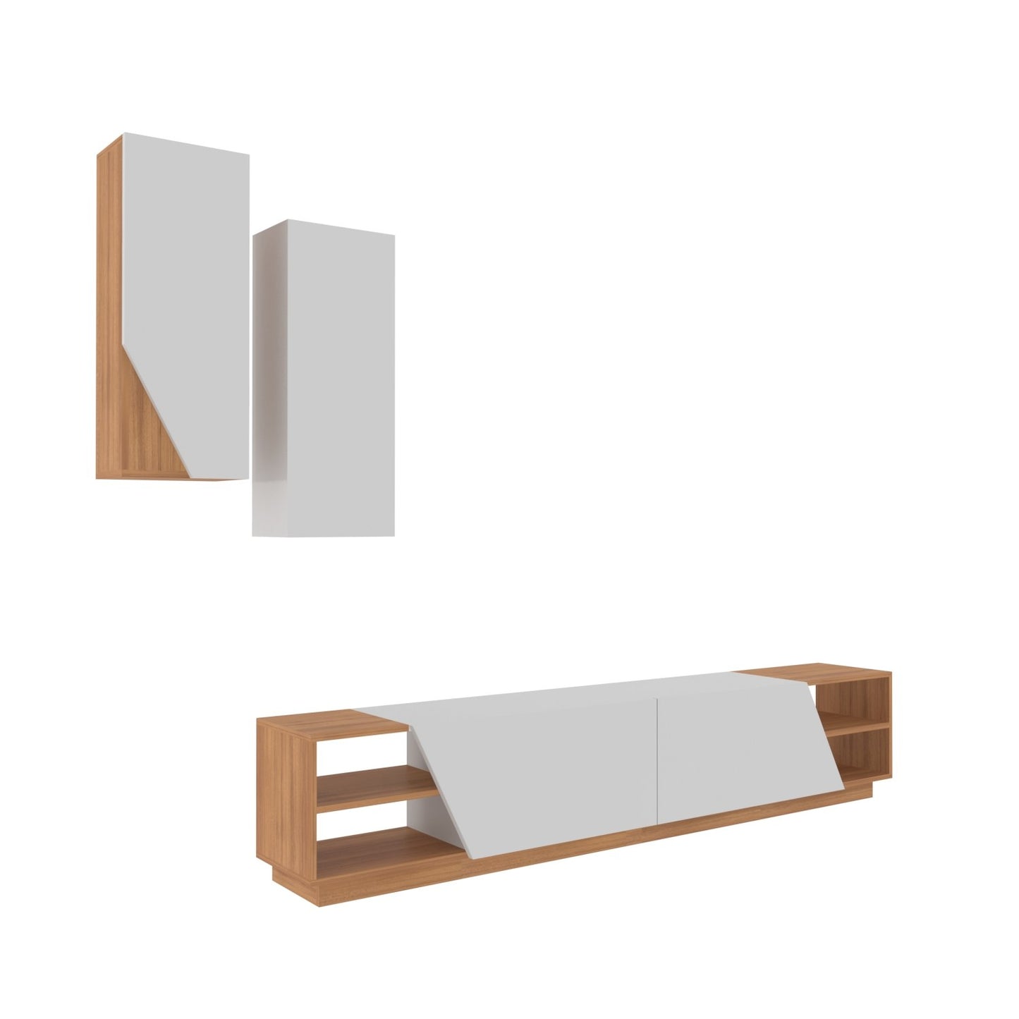 TV jedinica, Zebra - White, Teak