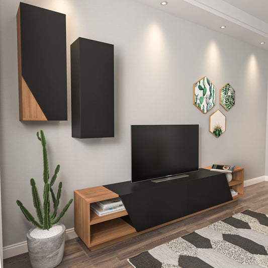 TV jedinica, Zebra - Black, Teak