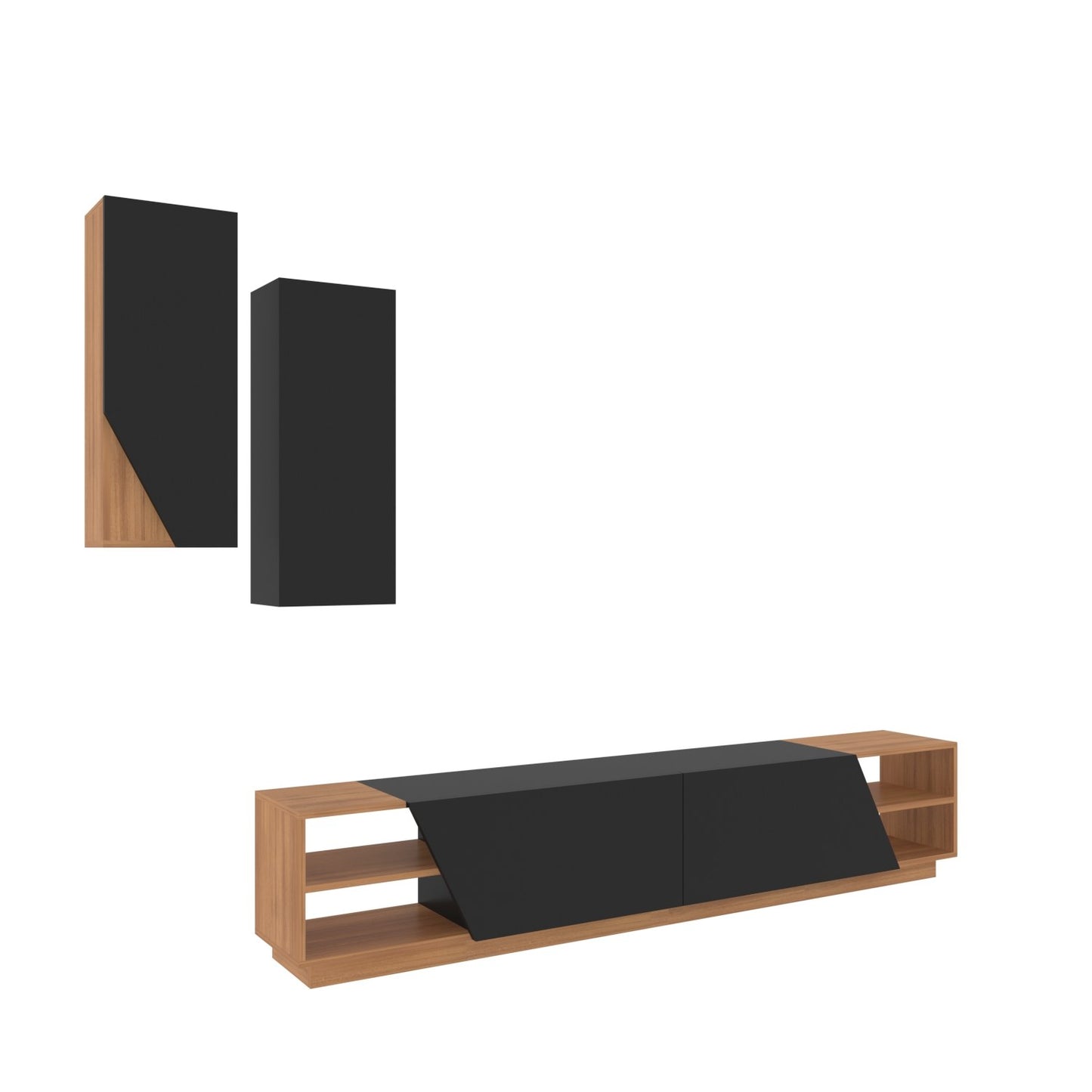TV jedinica, Zebra - Black, Teak
