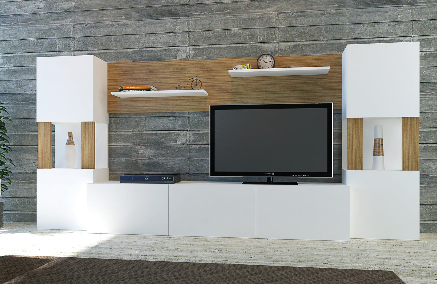 TV jedinica, Lore - White, Teak