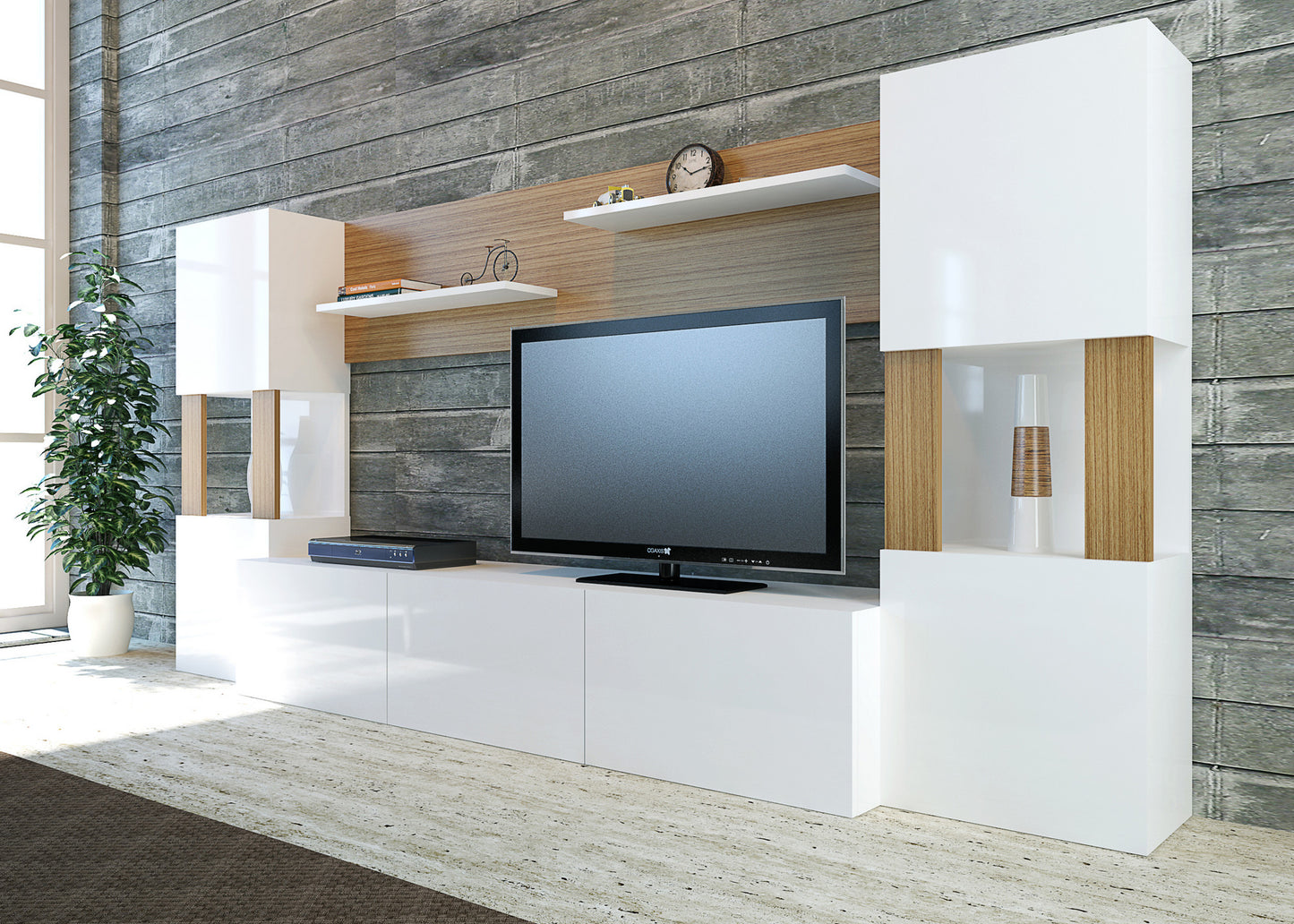 TV jedinica, Lore - White, Teak