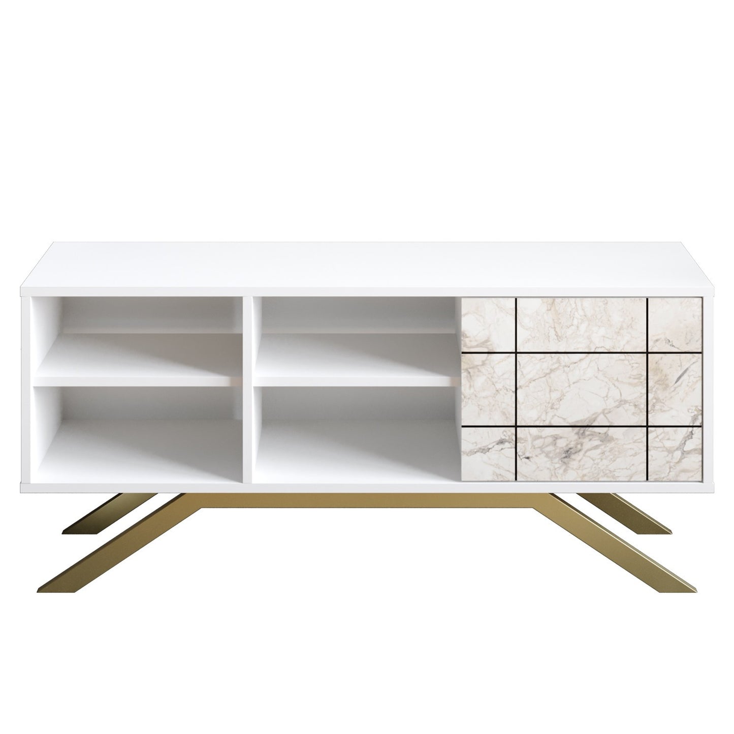 Stalak za televizor, North - White, Gold