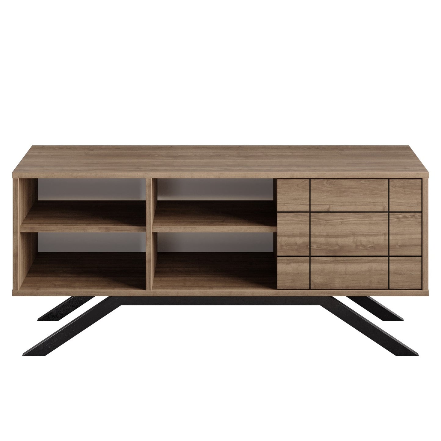 Stalak za televizor, North - Black, Walnut