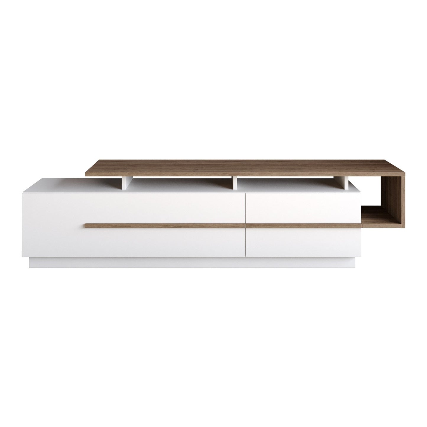 Stalak za televizor, Pia - Walnut, White